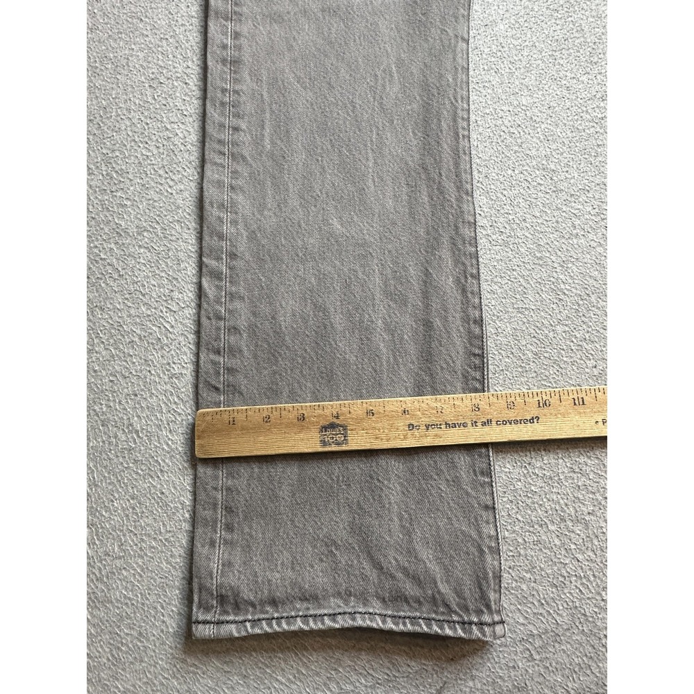 Levis 501 Jeans Mens 36x32 (34x30) Gray Straight Leg Button Fly Cotton Denim - Picture 4 of 16